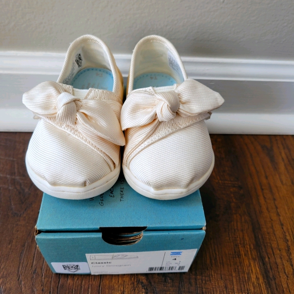 Tiny Toms shoes.
